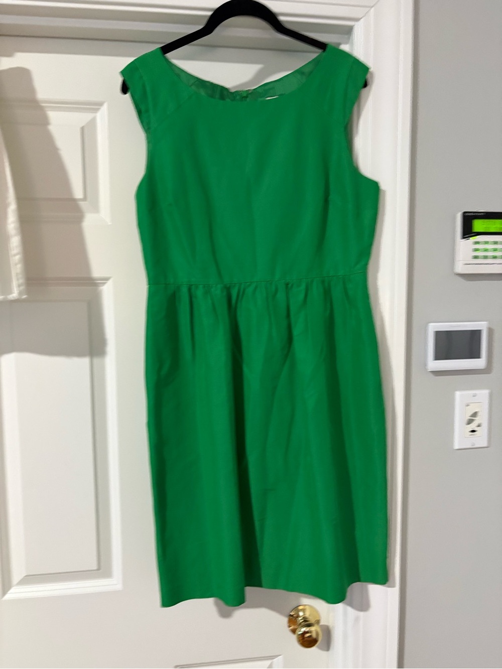 J. Crew Bright Green Sleeveless Dress